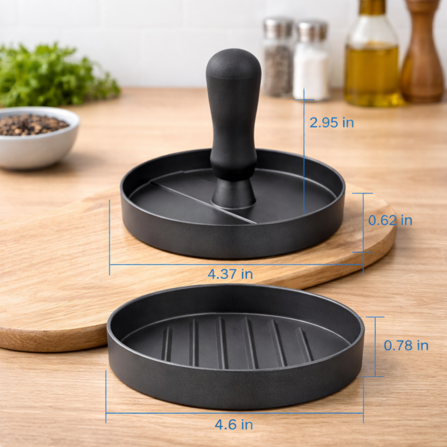 Hindlimbs® Aluminum Burger Patty Press