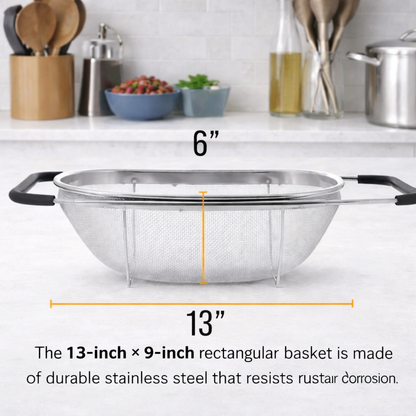 Hindlimbs® Stainless Steel Expandable Strainer Basket